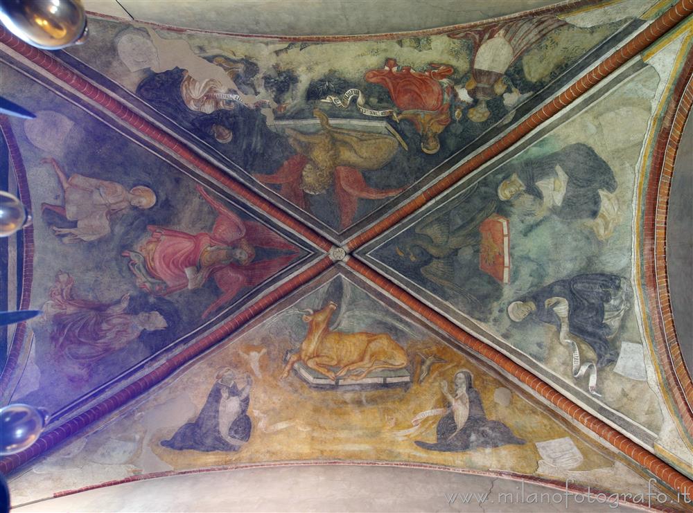 Milan (Italy) - Vault of the Torriani Chapel in the Basilica of Sant'Eustorgio
